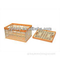 3 foldable plastic crates